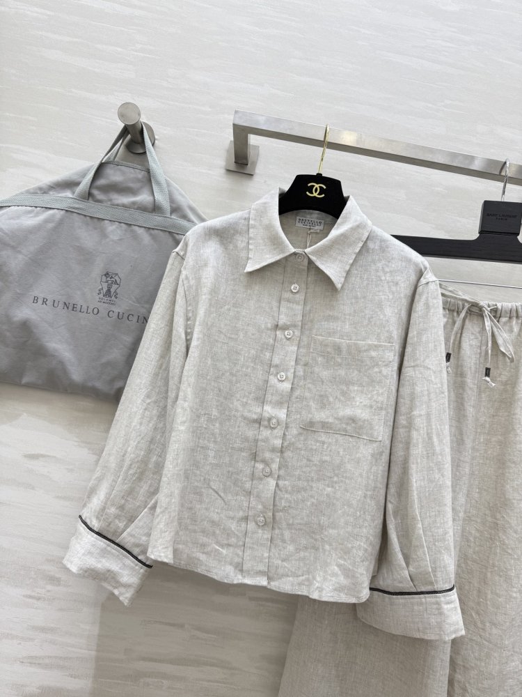 Розкішний мінімалістичний лляної костюм фото 6