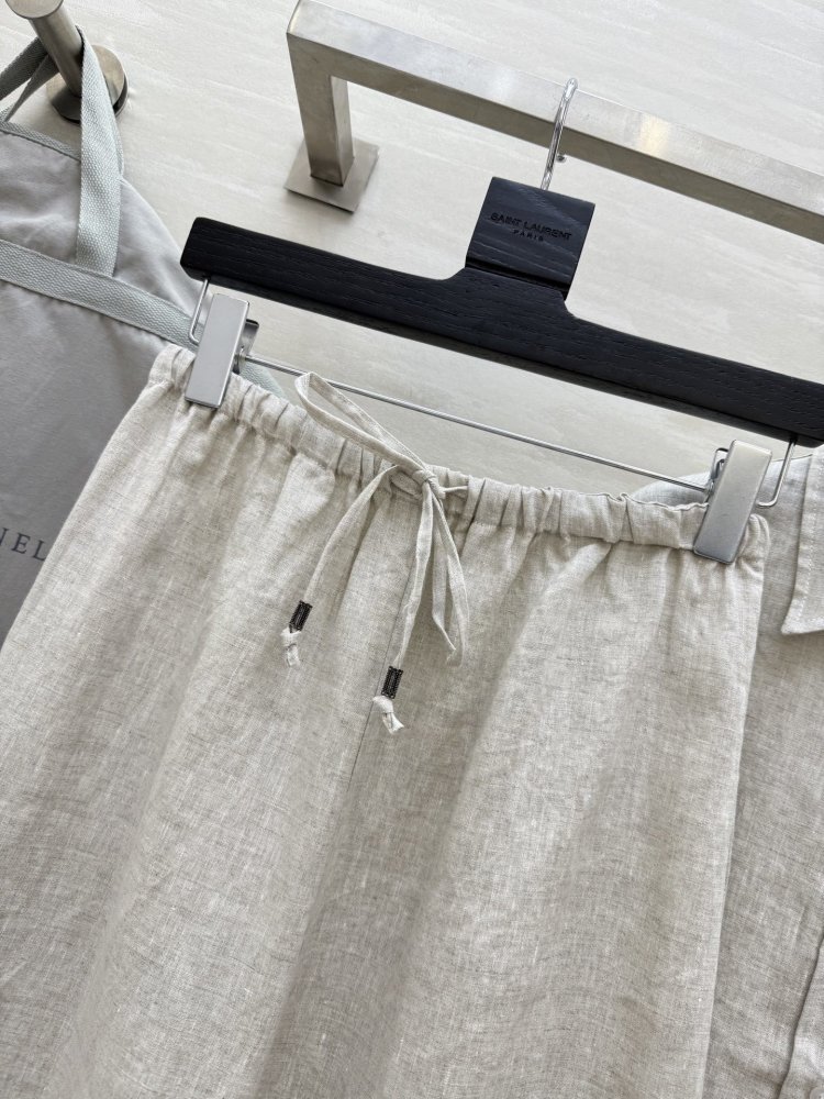 Розкішний мінімалістичний лляної костюм фото 8