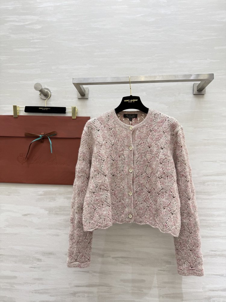 Розовый кашемировый кардиган