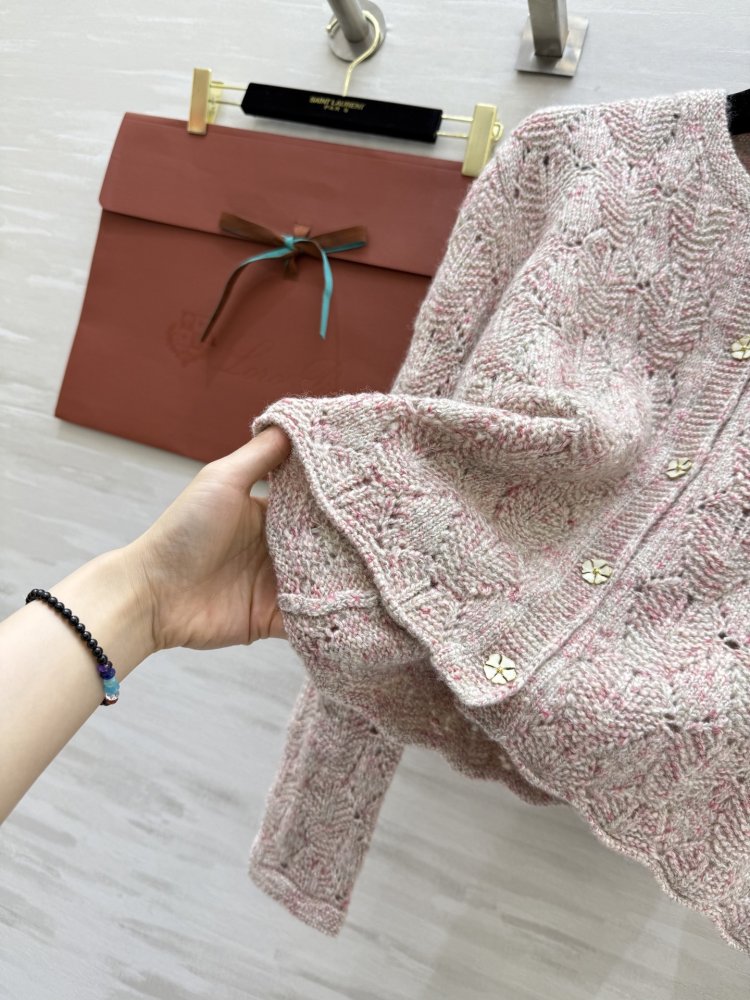 Розовый кашемировый кардиган фото 2