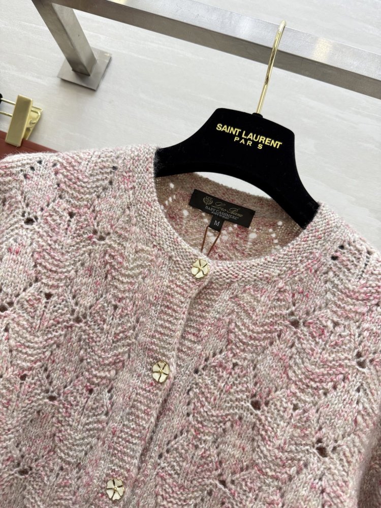 Розовый кашемировый кардиган фото 4