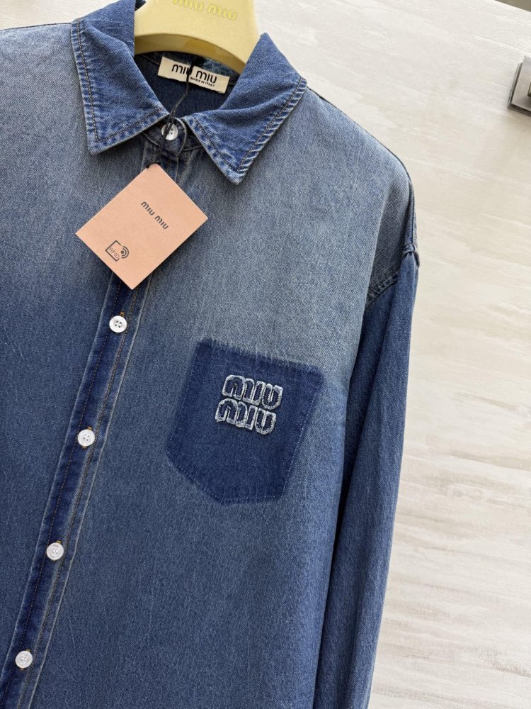 Рубашка джинсовая женская фото 2