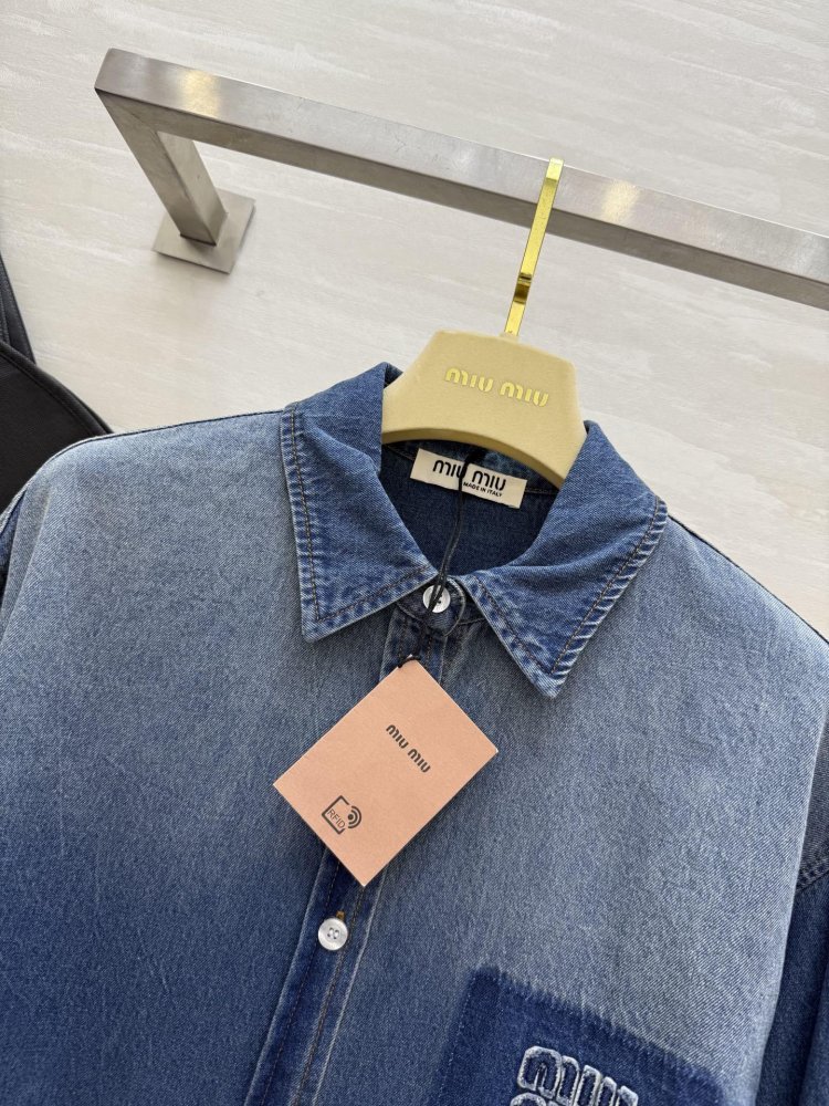 Рубашка джинсовая женская фото 4