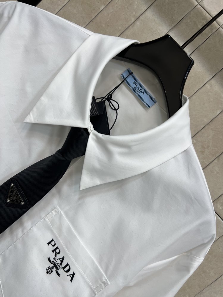 Рубашка короткая женская с галстуком фото 2