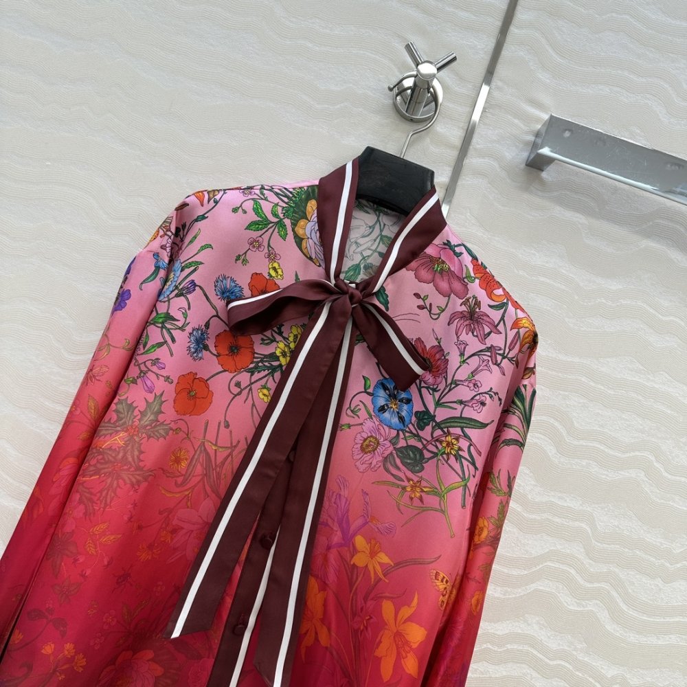 Рубашка шелковая женская фото 2