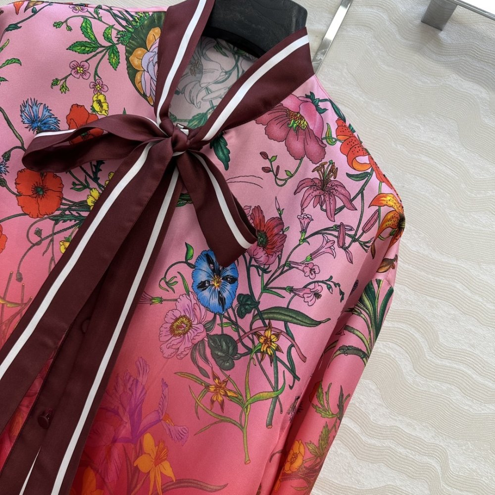 Рубашка шелковая женская фото 3