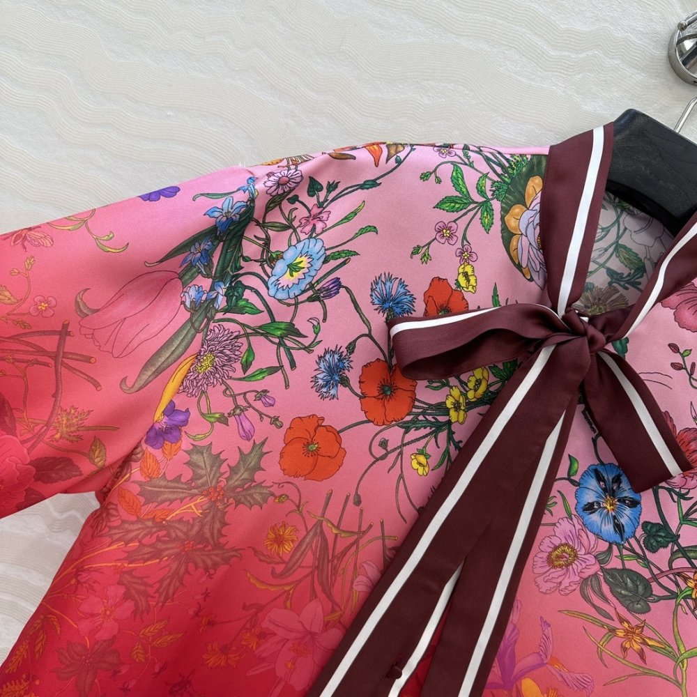 Рубашка шелковая женская фото 4