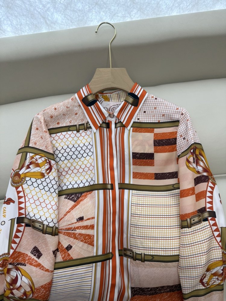 Shirt silk women's фото 5