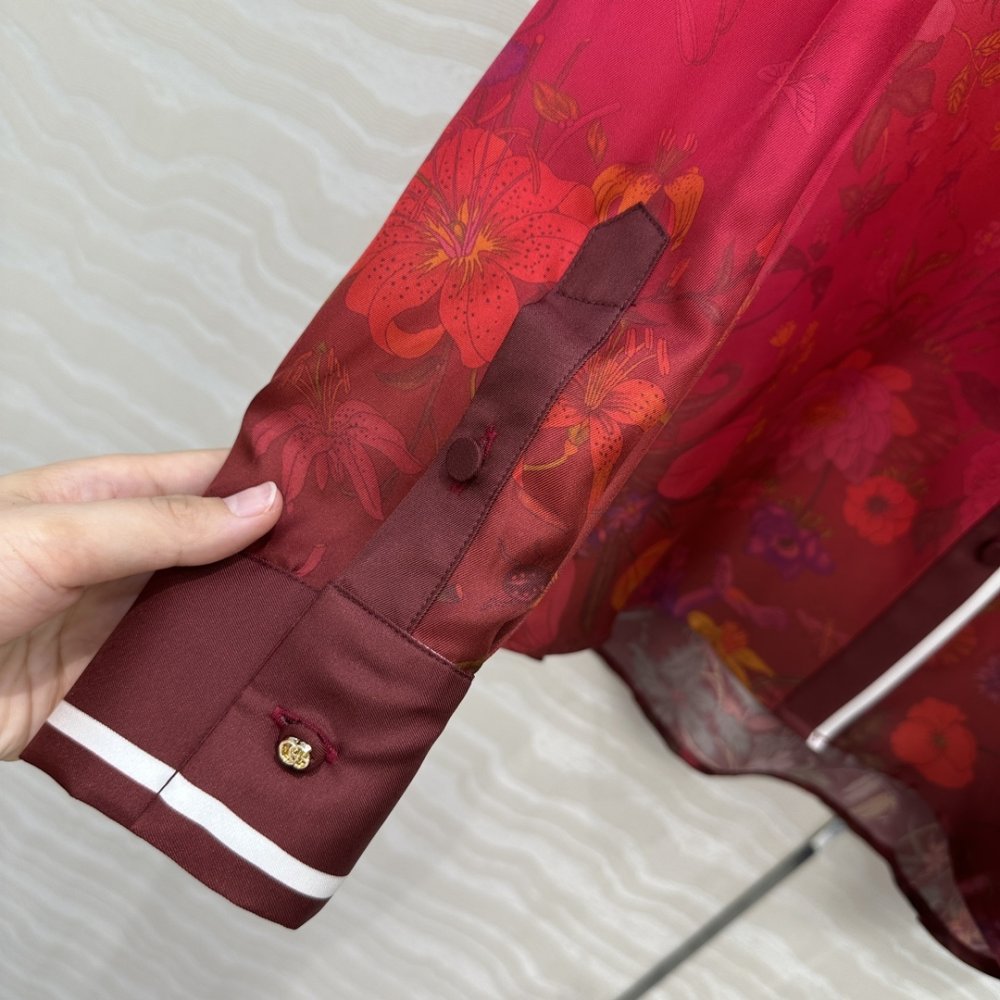 Рубашка шелковая женская фото 6