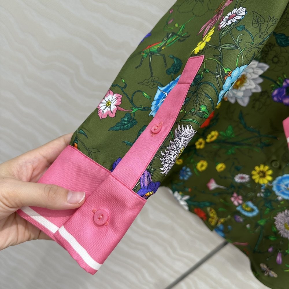 Рубашка шелковая женская фото 6