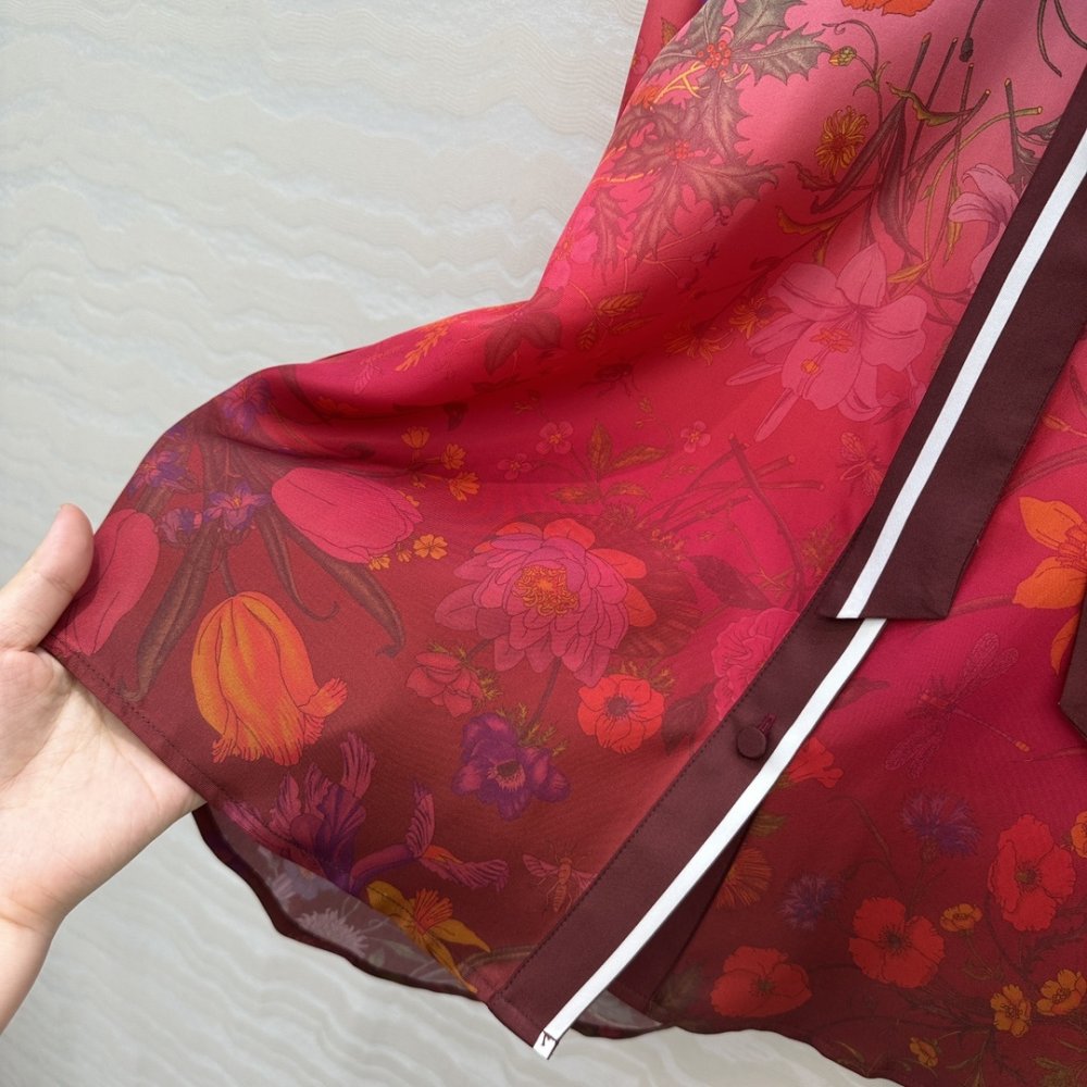 Рубашка шелковая женская фото 7