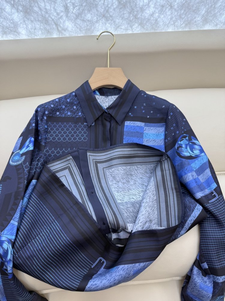 Shirt silk women's фото 8