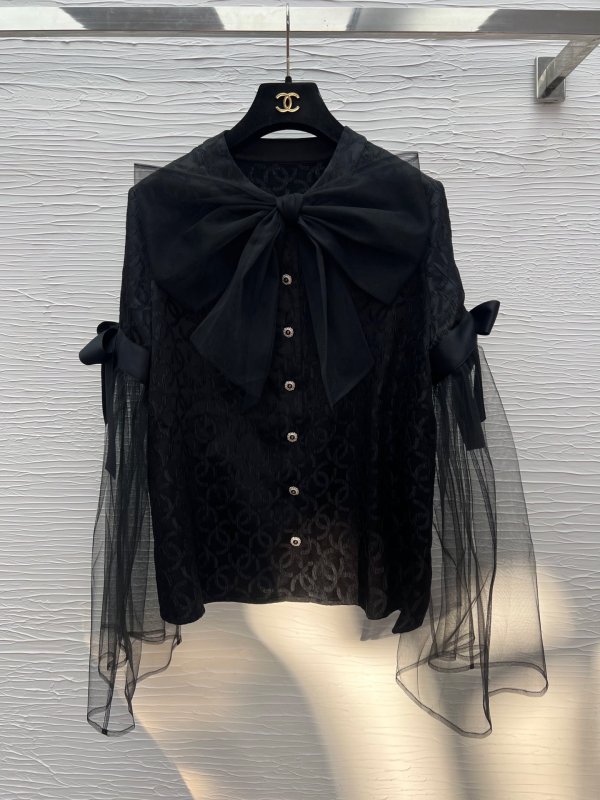 Рубашка женская с бантом