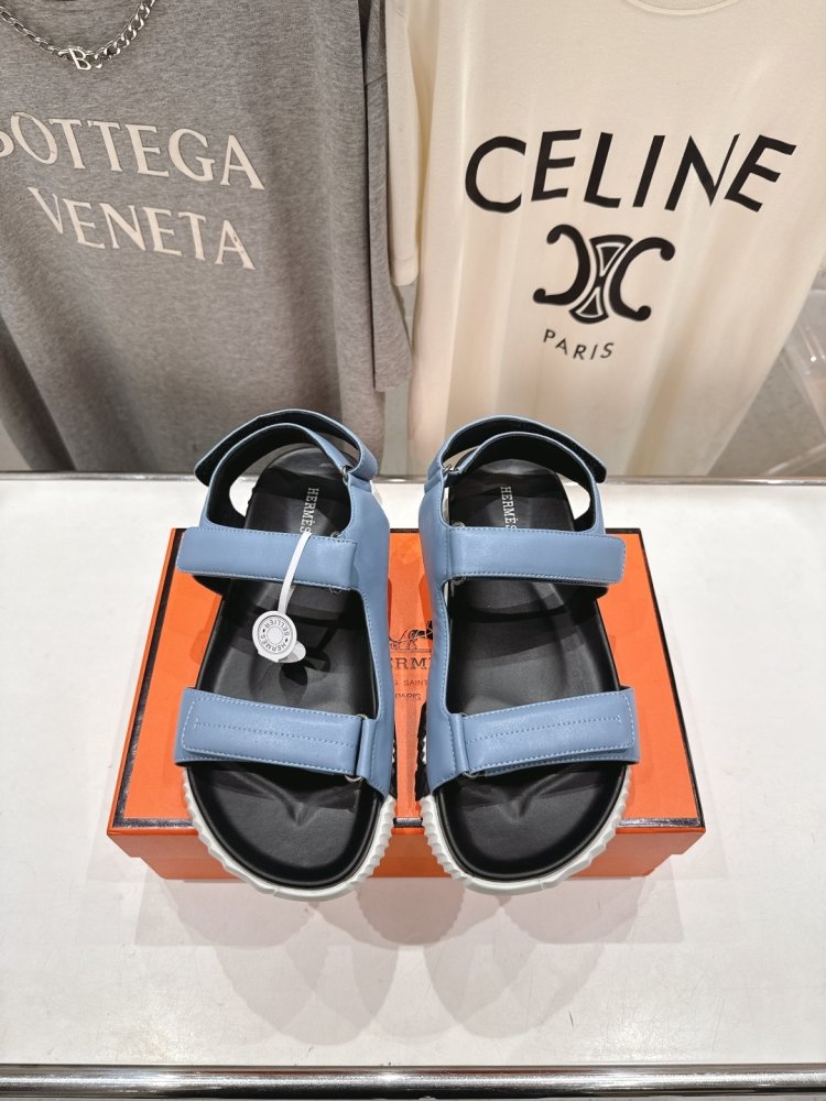 Сандалии кожаные