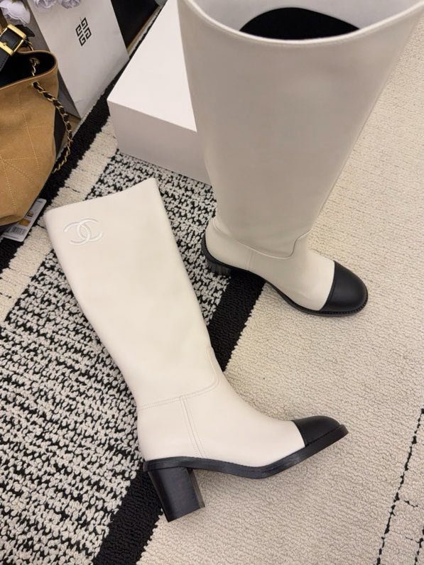 Сапоги белые кожаные женские фото 8