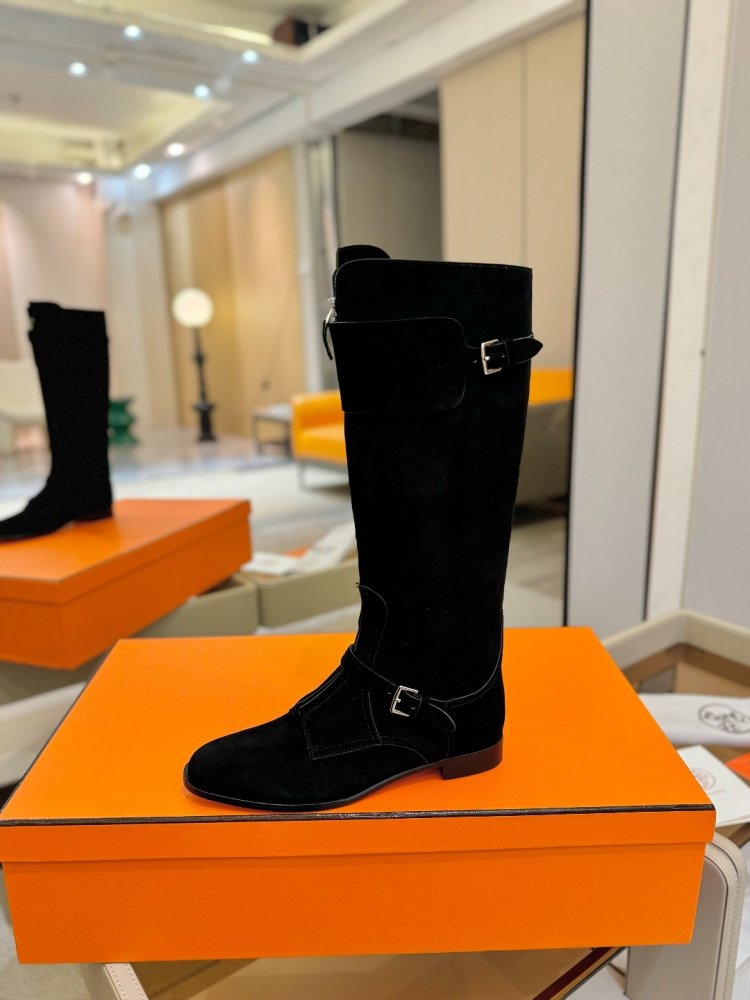 Сапоги Hermes Justine кожаные женские