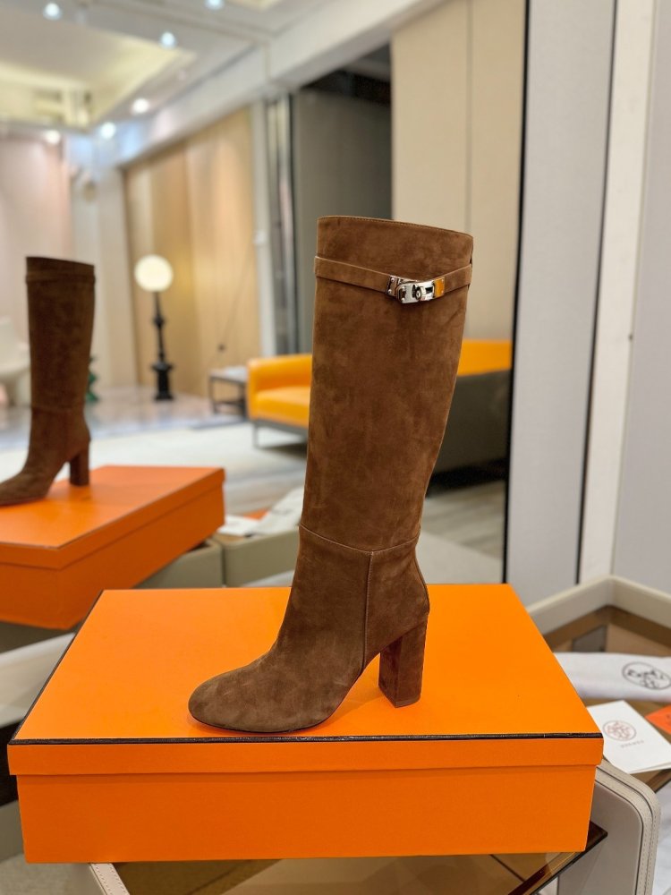 Сапоги Hermes Justine кожаные женские