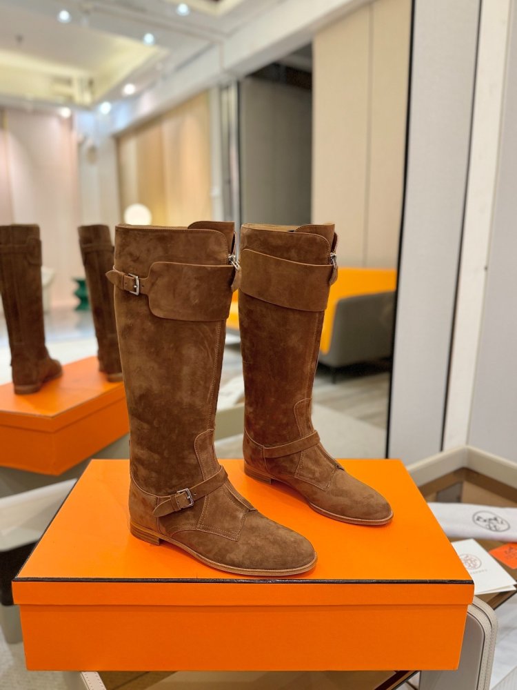 Boots Hermes Justine leather women's фото 2