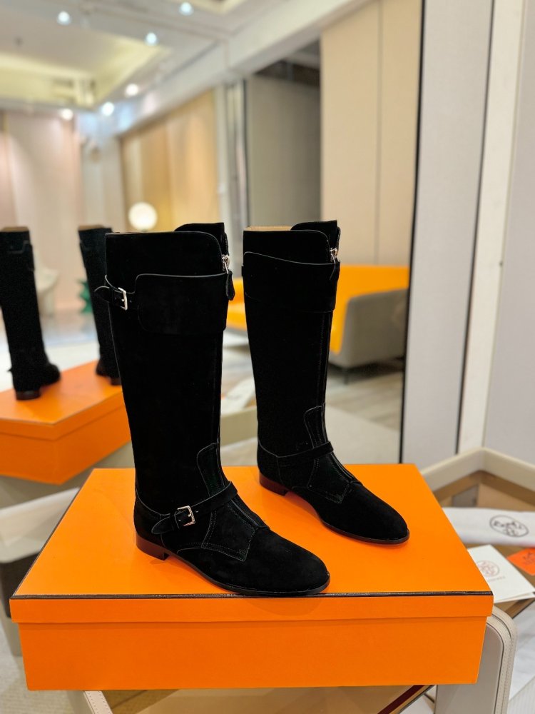 Сапоги Hermes Justine кожаные женские фото 2