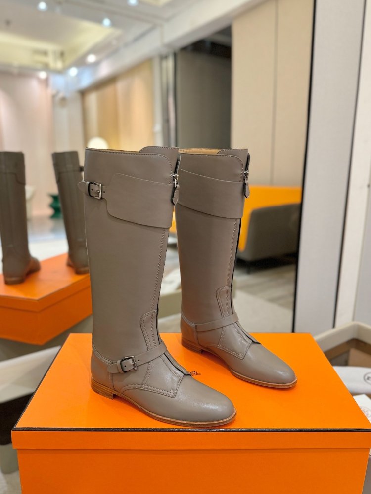 Сапоги Hermes Justine кожаные женские фото 2