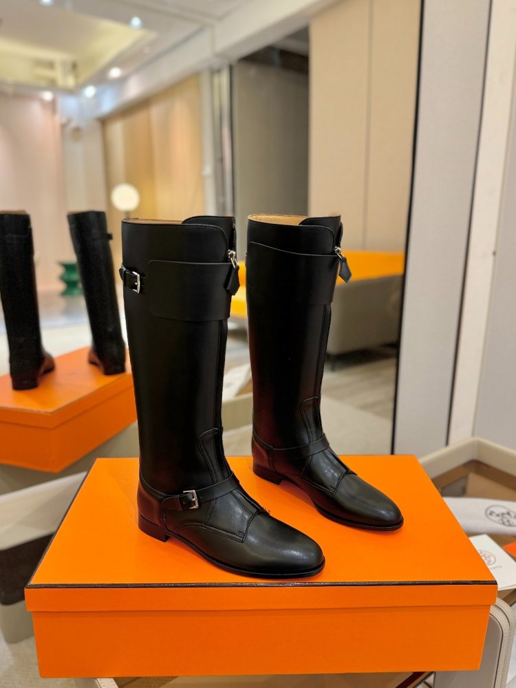 Boots Hermes Justine leather women's фото 2