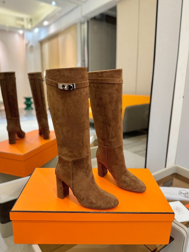 Сапоги Hermes Justine кожаные женские фото 2