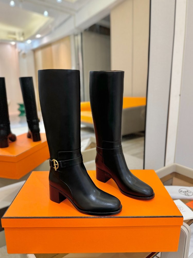 Boots Hermes Justine leather women's фото 2