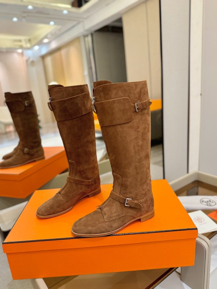 Boots Hermes Justine leather women's фото 3