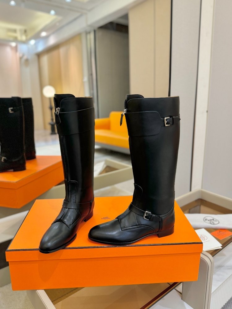 Boots Hermes Justine leather women's фото 4