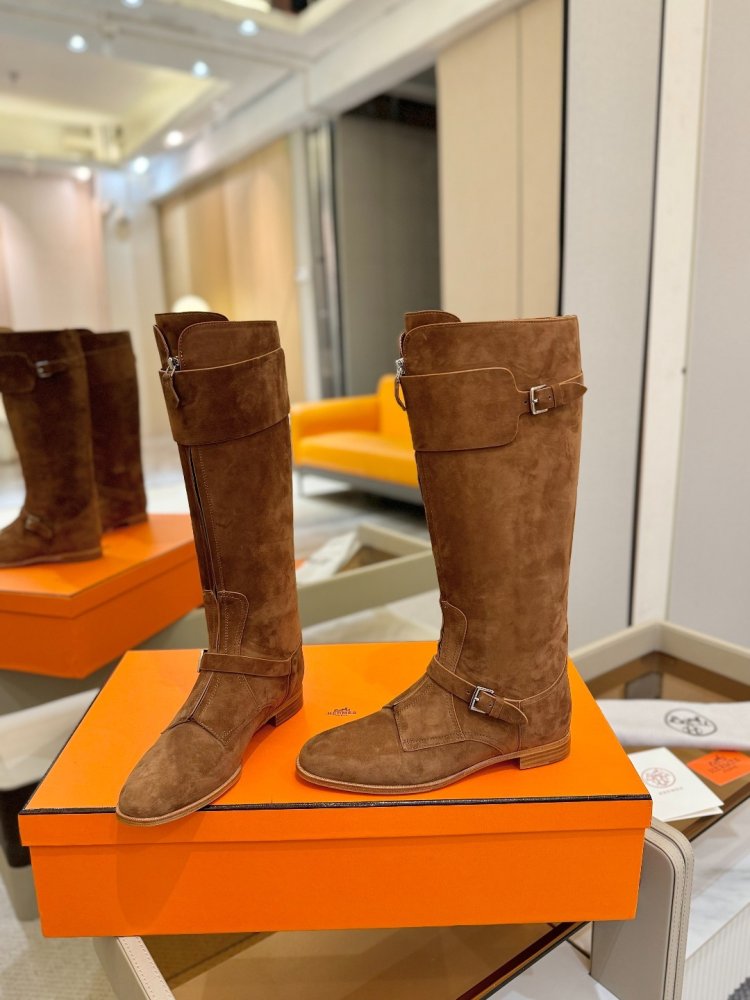 Boots Hermes Justine leather women's фото 5