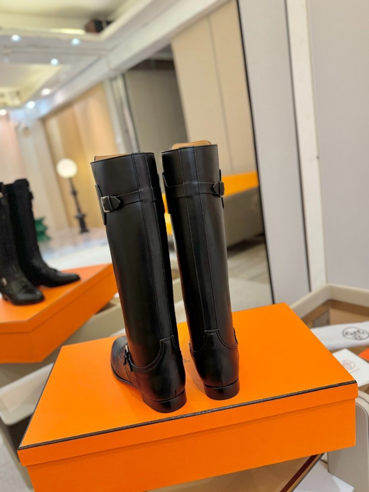 Boots Hermes Justine leather women's фото 6