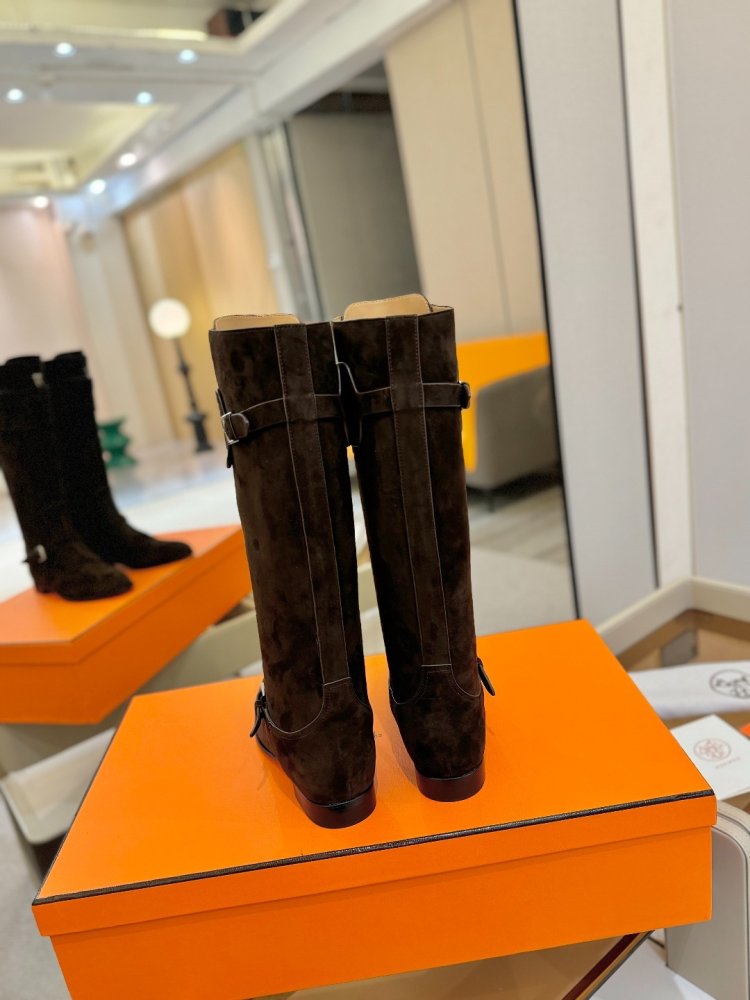 Сапоги Hermes Justine кожаные женские фото 7