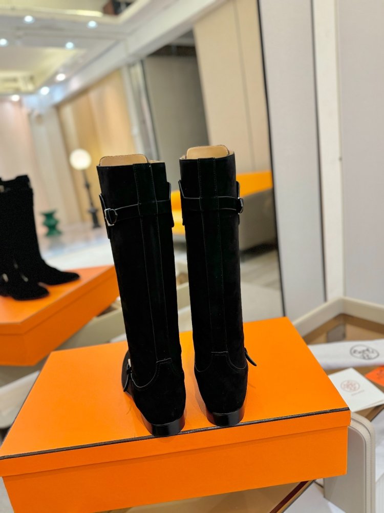 Сапоги Hermes Justine кожаные женские фото 7