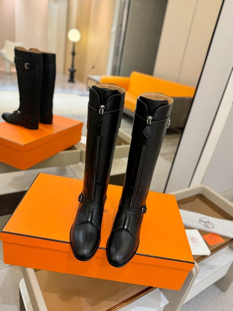 Boots Hermes Justine leather women's фото 7