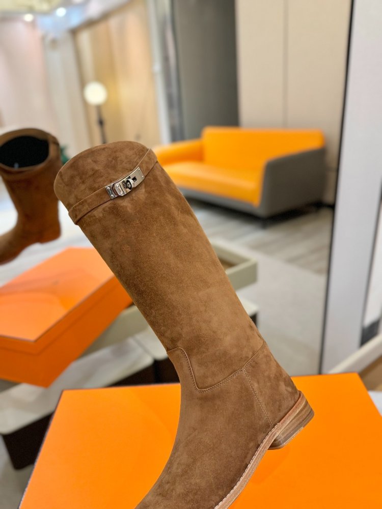 Сапоги Hermes Justine кожаные женские фото 7