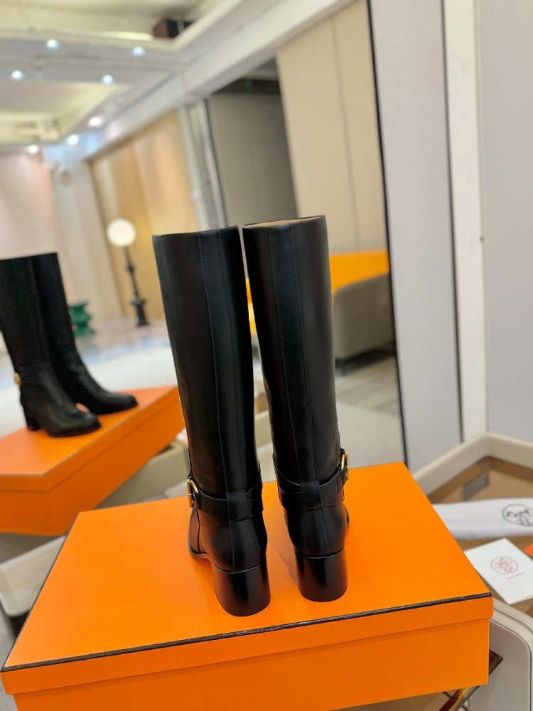 Boots Hermes Justine leather women's фото 7