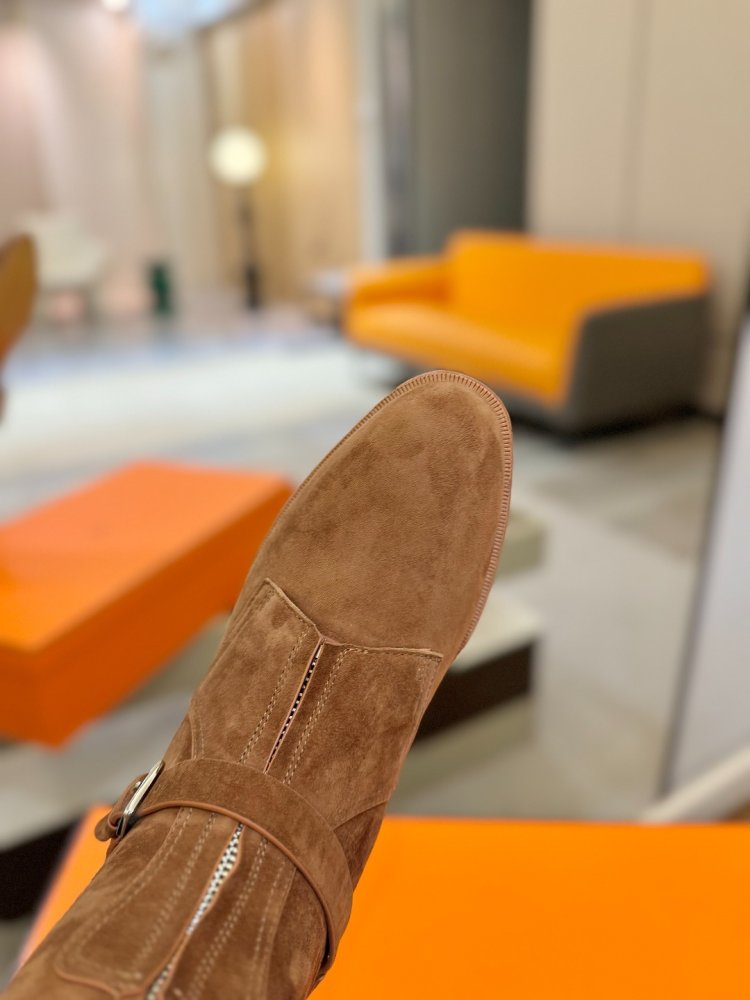 Boots Hermes Justine leather women's фото 8