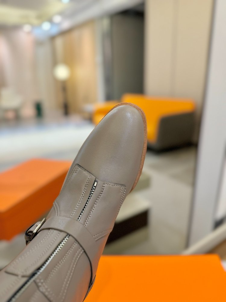 Сапоги Hermes Justine кожаные женские фото 8