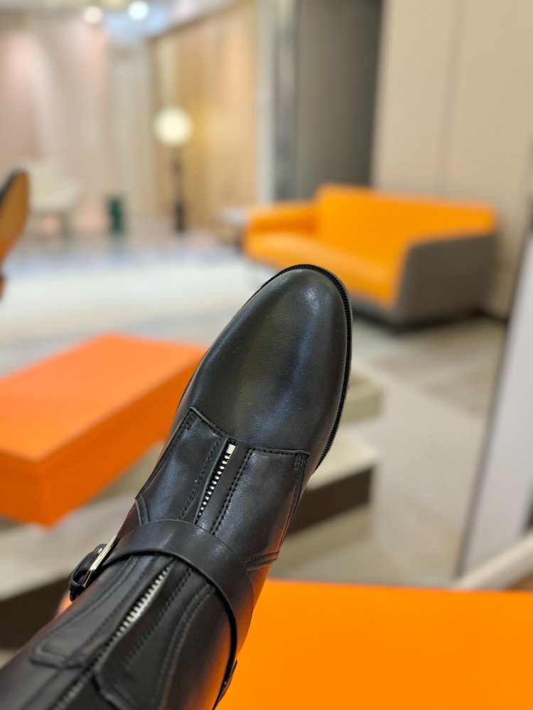 Boots Hermes Justine leather women's фото 8