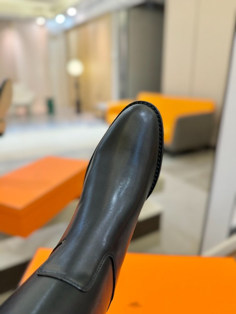 Сапоги Hermes Justine кожаные женские фото 8