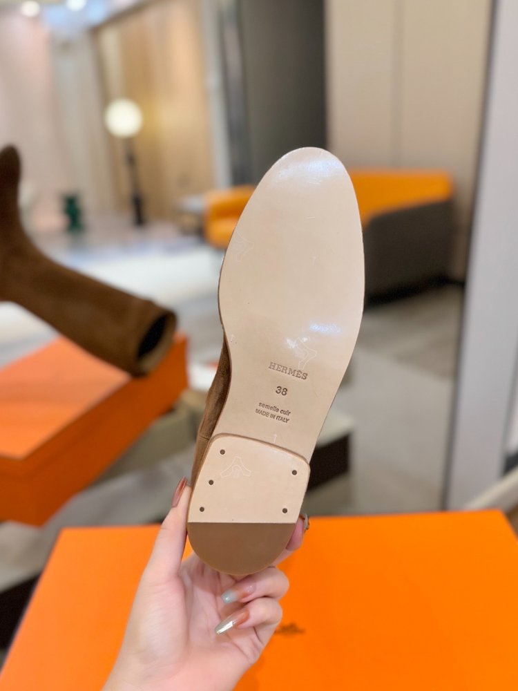 Сапоги Hermes Justine кожаные женские фото 8