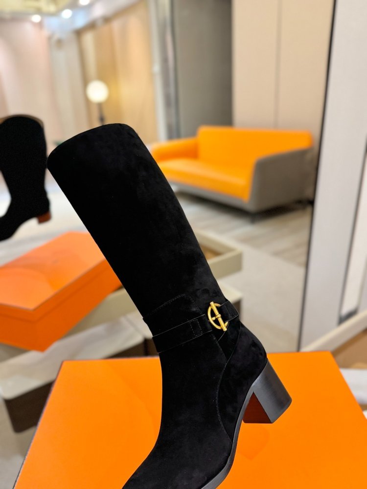 Сапоги Hermes Justine кожаные женские фото 8