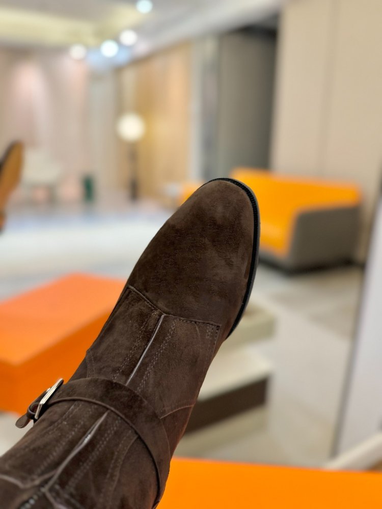 Сапоги Hermes Justine кожаные женские фото 9