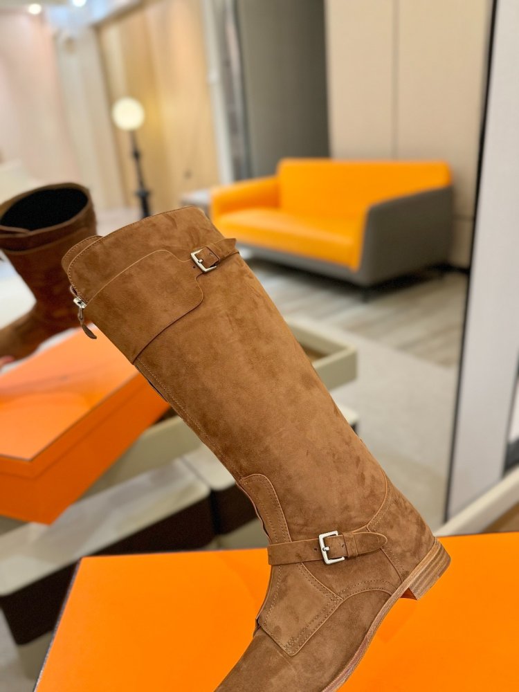 Boots Hermes Justine leather women's фото 9