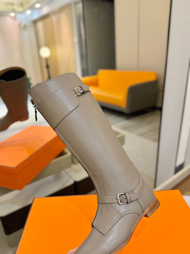 Сапоги Hermes Justine кожаные женские фото 9