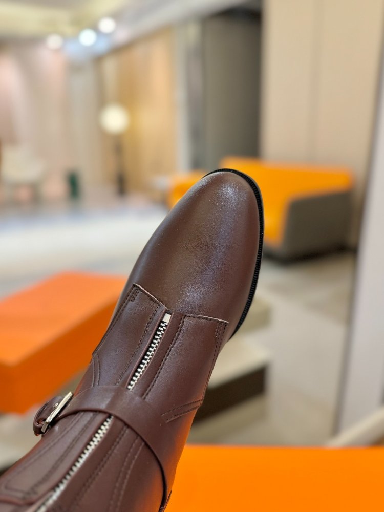 Сапоги Hermes Justine кожаные женские фото 9