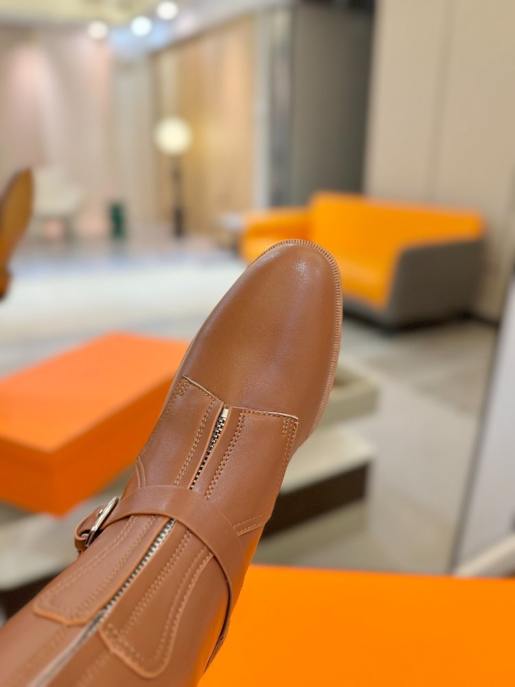 Сапоги Hermes Justine кожаные женские фото 9