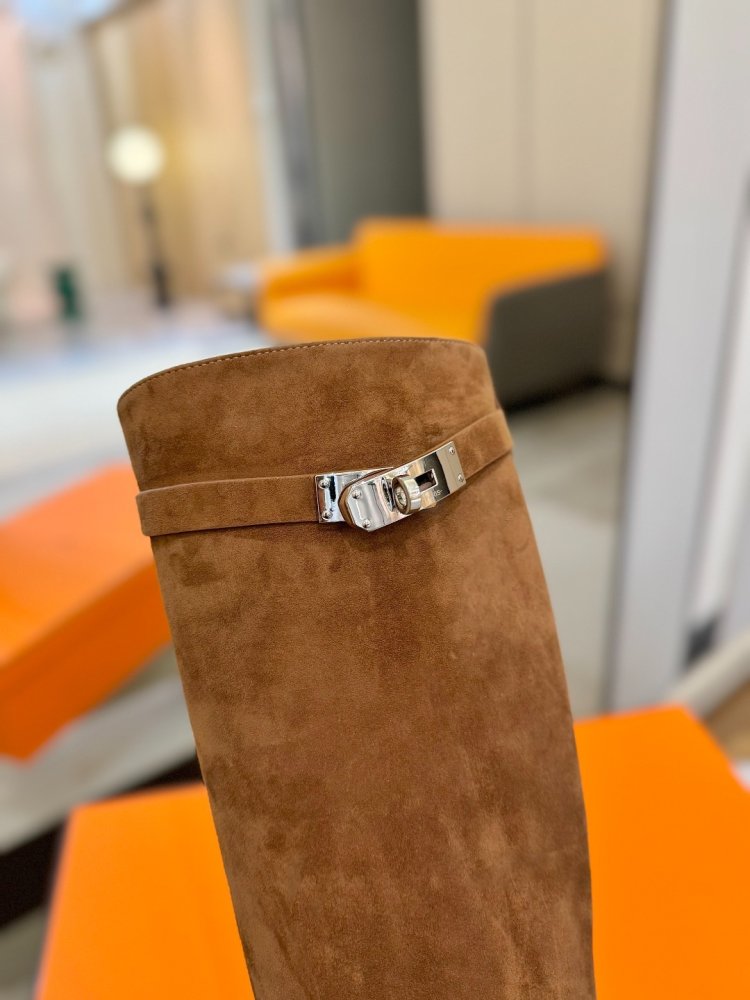 Сапоги Hermes Justine кожаные женские фото 9