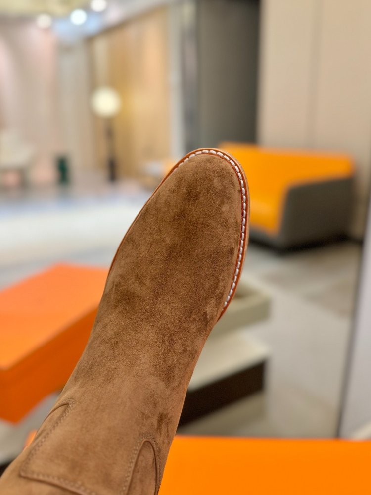 Сапоги Hermes Justine кожаные женские фото 9