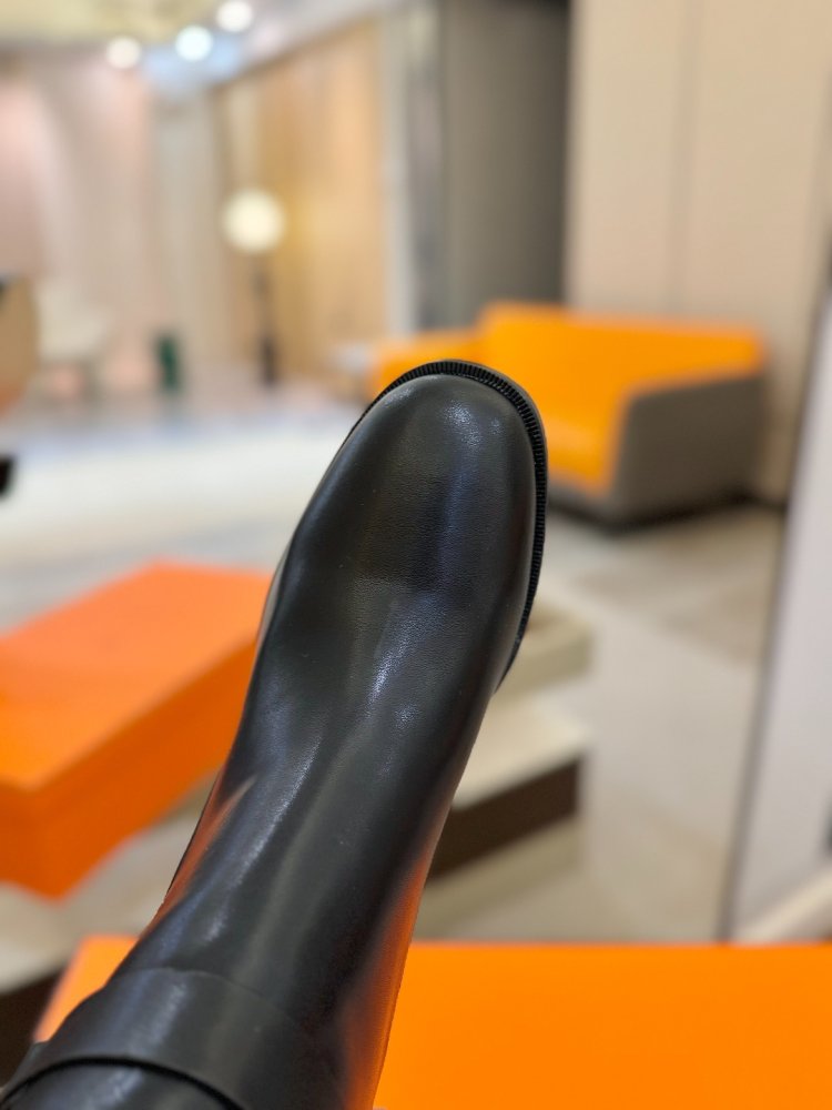 Boots Hermes Justine leather women's фото 9